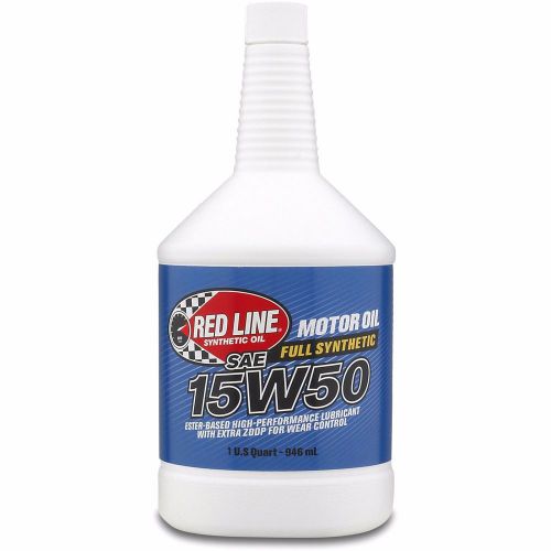 Red line oil 11504 synthetic motor oil 15w50 additional bottles ship free