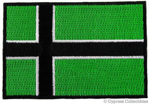Vinland flag iron-on biker vest patch new norway viking embroidered norway green