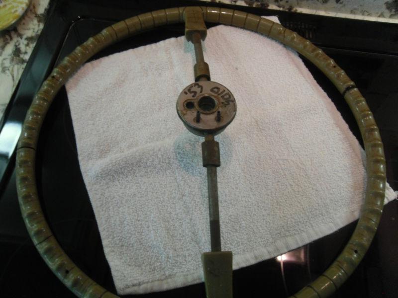 Vintage 53 olds steering wheel..needs work