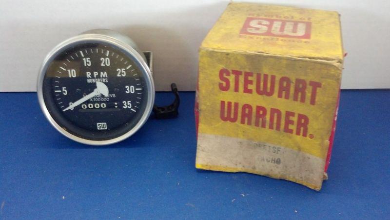 Stewart warner mechanical diesel tachometer nos
