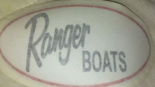 2 -  5&#034; x 3 &#034; ranger marine vinyl  boat black &amp; red &amp; white  sticker, decals,