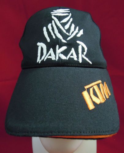 Ktm dakar cap hat embroidery ktm dakar logo black adjustable size free shipping