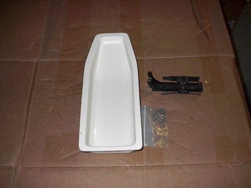 Recessed fire extinguisher bracket