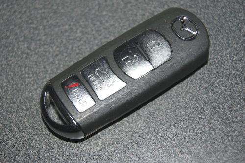 Oem mazda smart key remote fob wazx1t763ske11a04 (3- button)