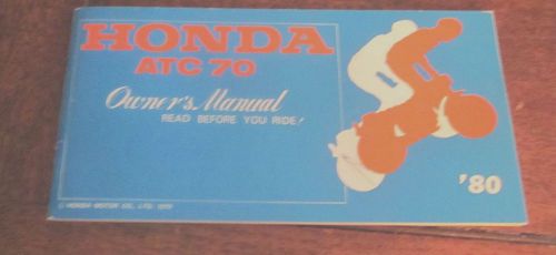 Honda atc 70 owners manual 1980