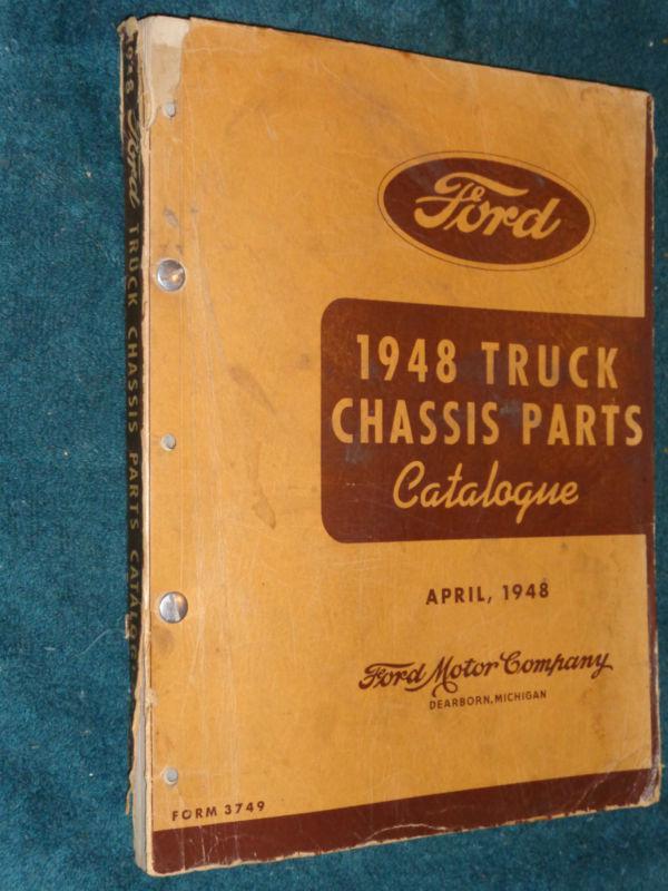 Sell 1948 FORD TRUCK CHASSIS PARTS CATALOG / PARTS BOOK / PARTS MANUAL