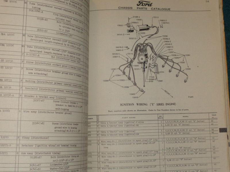 Sell 1948 FORD TRUCK CHASSIS PARTS CATALOG / PARTS BOOK / PARTS MANUAL