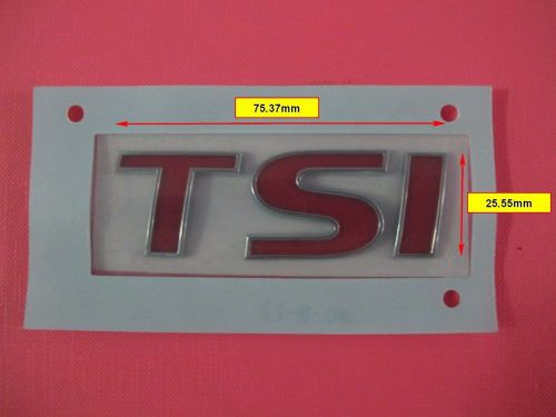Tsi red emblem badge logo sticker for vw golf tiguan jetta passat tiguan polo