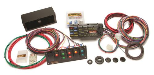 Painless wiring 50005 10 circuit race only chassis harness/switch panel kit