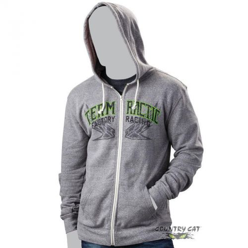 Arctic cat men&#039;s team racing flag full zip hoodie sweatshirt - gray - 5269-68_