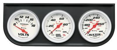 Equus gauge kit analog heavy duty water temperature voltmeter oil pressure kit