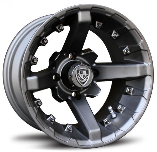 Fairway alloys battle golf wheel - flat black [12x7] (4/4) -47mm