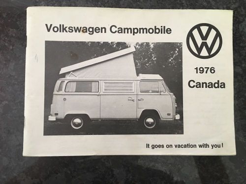 1976 vw campmobile owner's manual