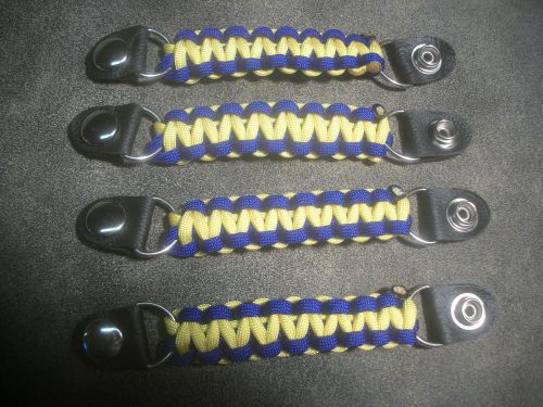 Vest extenders blue and yellow para cord lightweight but strong!! by stitch