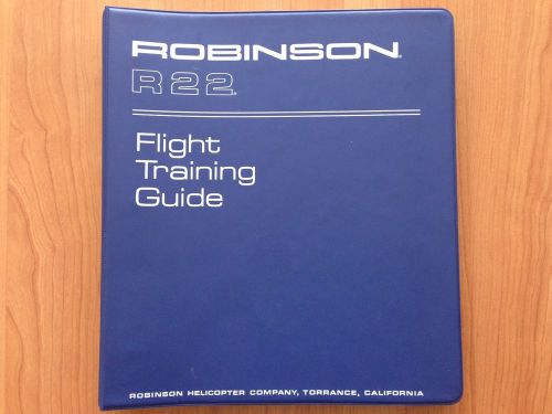 Robinson 22 r22 flight training guide excellent condition