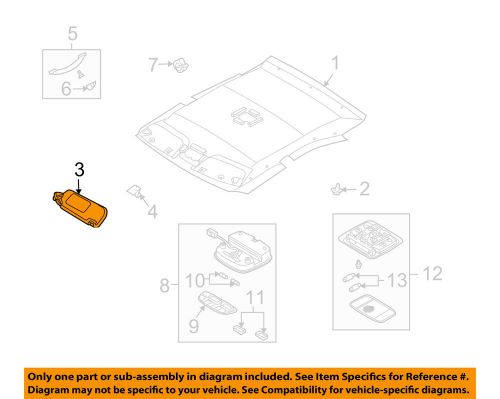 Kia oem 03-06 optima interior-roof-visor right 852023c400gjas