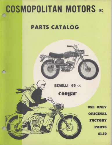 Vintage  benelli  minicycle  benelli 65cc cougar parts manual  (696)