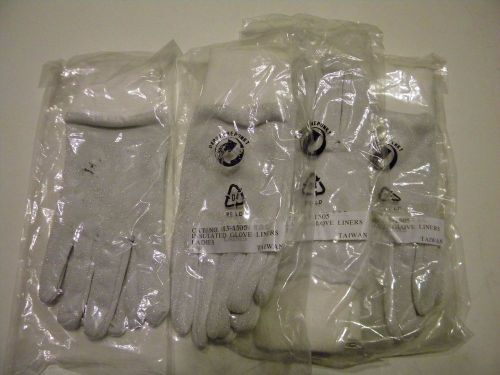 Arctic cat polaris yamaha white insulated glove liner ladies -pkg 4-new
