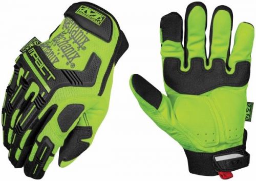 Mechanix wear m-pact hi vis gloves black large l smp-91-010
