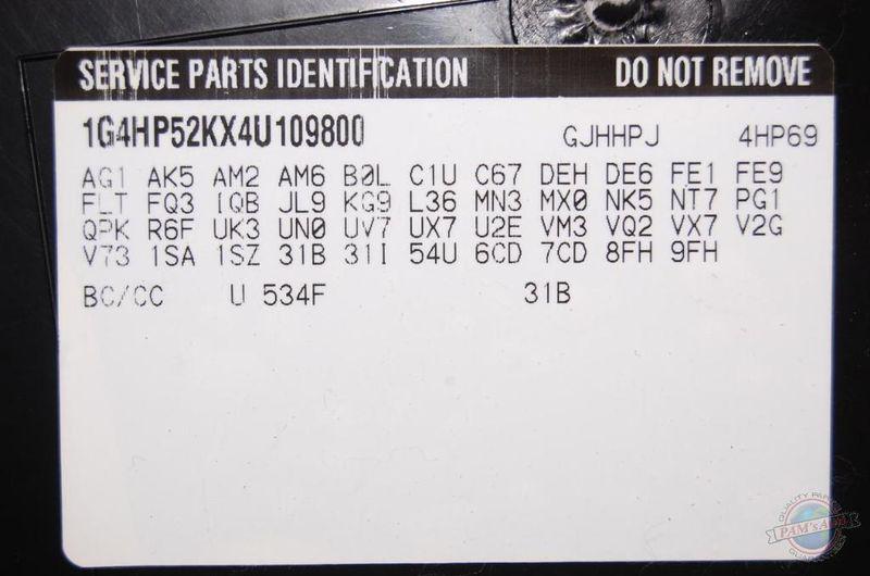 THEFT/LOCKING BCM/ECU LESABRE 848479 01 02 03 04 05 THEFT ECU KEYLESS 25757280, US $54.99, image 11