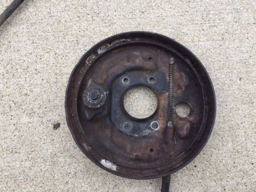 1977 toyota fj40 parking brake backing plate with cable