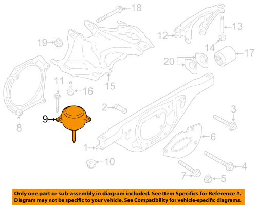 Porsche oem 12-16 911-engine mount 99137505908