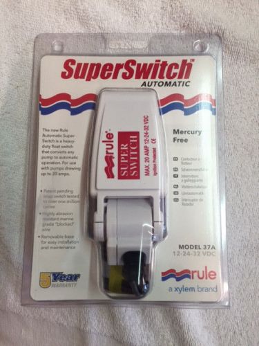 Rule automatic superswitch model 37a, 12-24-32 vdc, max 20 amp