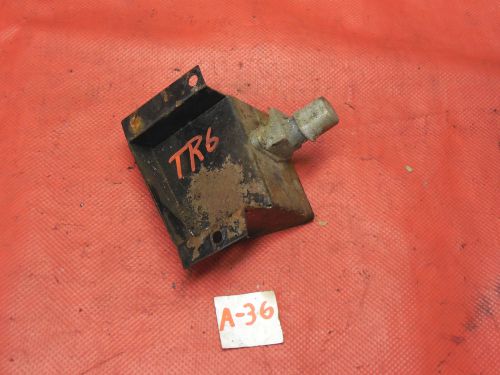 Triumph tr6,tr250,original floor mounted headlight dimmer switch &amp; bracket,gc!!