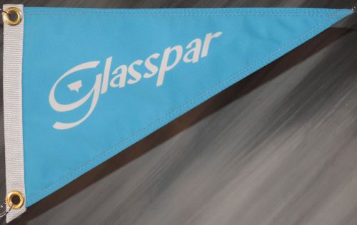 Glasspar boat pennant  1947-1965 lt blue