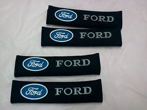 New seat belt shoulder cover silver (for ford-laser) x 2pairs