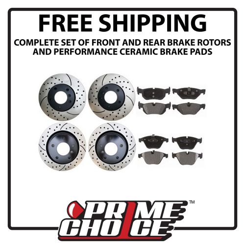 Full set of performance rotors &amp; pads for a bmw