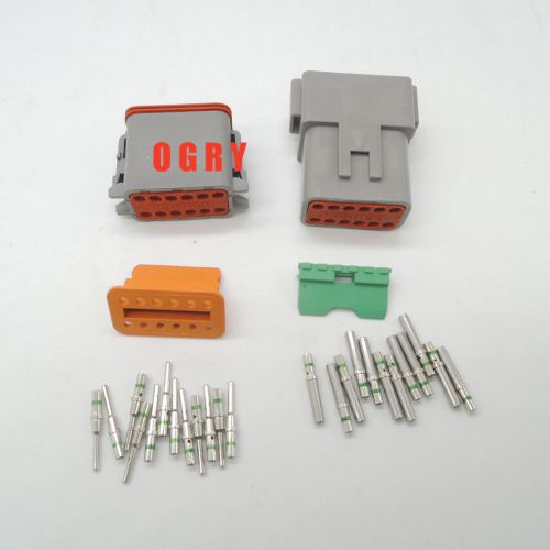 Deutsch dt 12 pin waterproof electrical plug connector kit 14 ga solid contacts