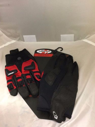 Joe rocket hybrid mesh motorcycle gloves red size small  rain wind cover