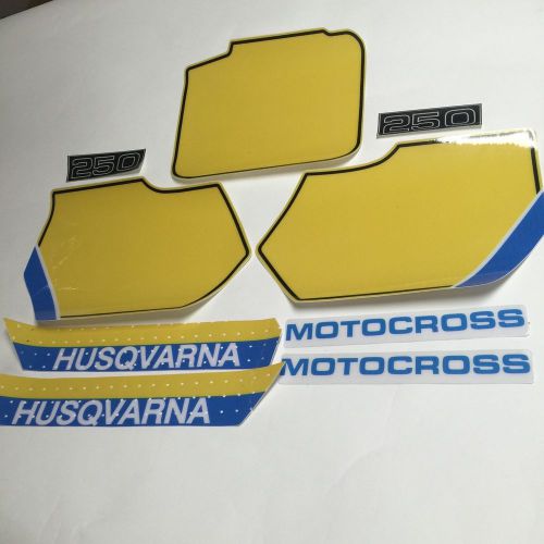 Husqvarna, 1987, 250 cross country decal kit - hus-de-8700-250kit