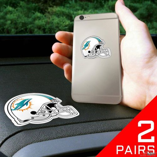 Fanmats - 2 pairs of nfl miami dolphins dashboard phone grips 13121