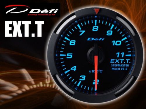 Defi racer gauge 52mm ext temp meter df06804 (blue) new from japan (1000)