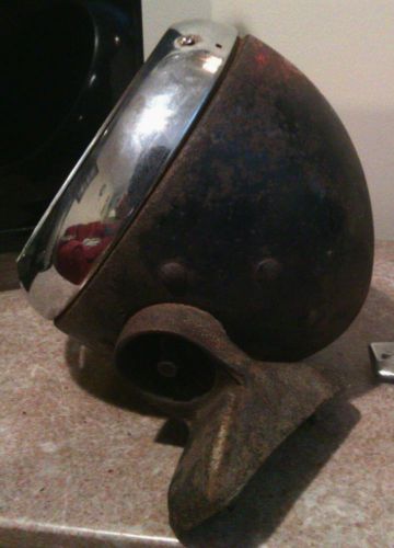 Vintage, antique, large bullet (egg?)-shaped truck head light!