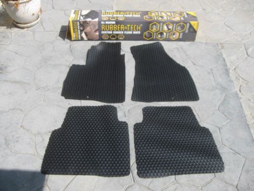 01-02 hyundai santa fe form fitting rubber floor mats rubbertech weathertech ace