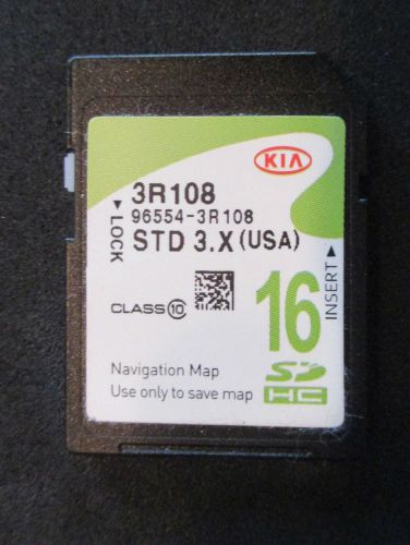 2014 2015 2016 kia cadenza navigation sd card map data 16gb gps oem 96554-3r108
