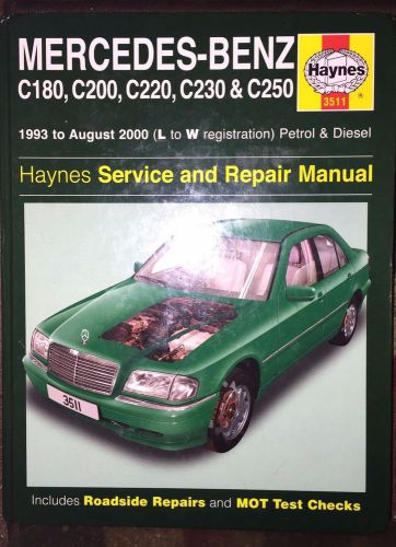 Haynes mercedes-benz c180 c200 c220 c230 c250 1993-2000 service &amp; repair pmanual