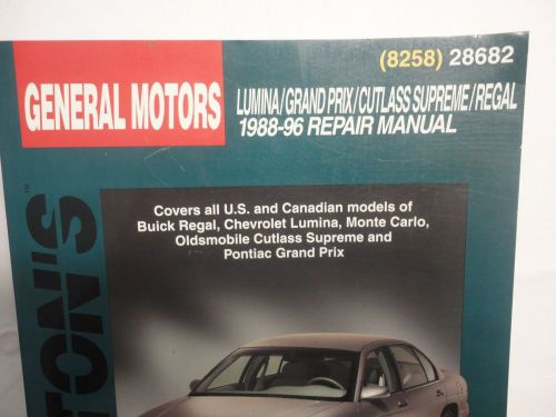 Chilton&#039;s general motors #28682 1988 thru 1996 repair manual wiring vacuum diag