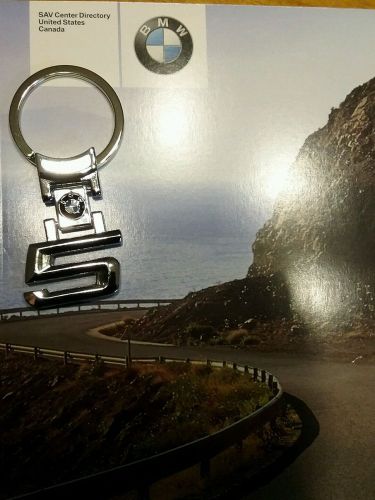 Bmw 5 series keychain, chrome, ring style