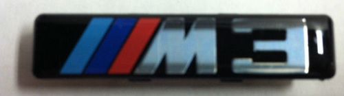 Genuine bmw 3 series e46 m3 side grille emblems set of 2-72127900605 new!