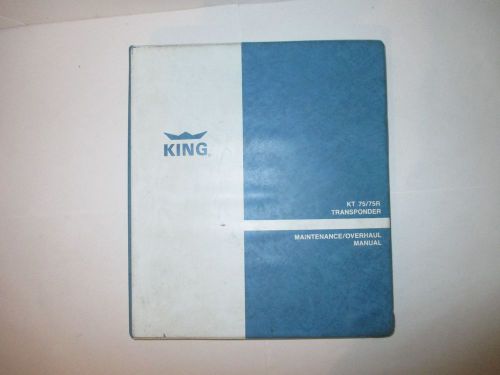 King kt-75 75r transponder maintenance overhaul service manual
