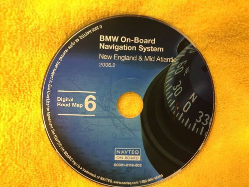 Bmw on board navigation map cd 6 new england &amp; mid atlantic 2003-2