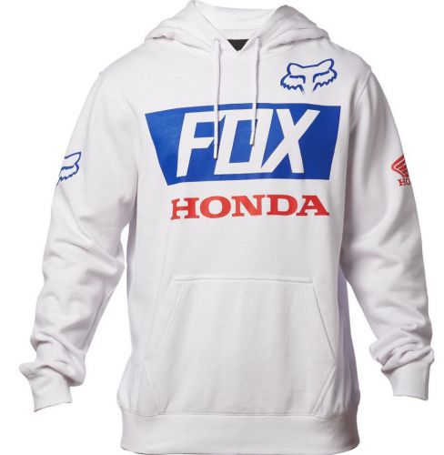 2017 fox racing white honda basic pullover hoodie cotton poly logo mx all sizes
