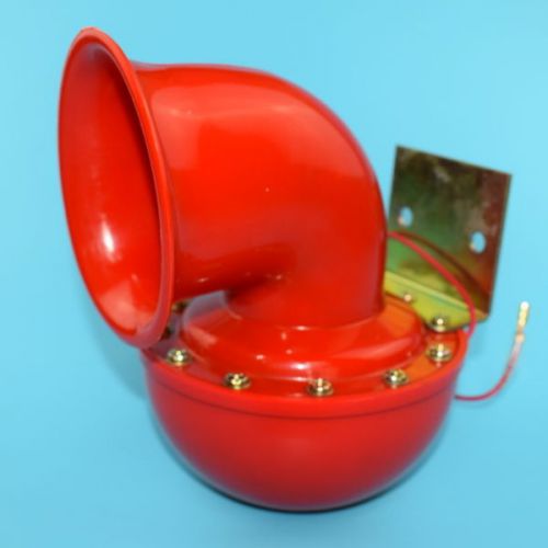 Red retro loud automotive bull horn car 4 x 4 12v cow 8&#034; x 6-1/4&#034; low price