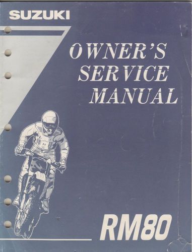1996 suzuki motorcycle rm80 p/n 99011-02b71-03a owners service manual (476)
