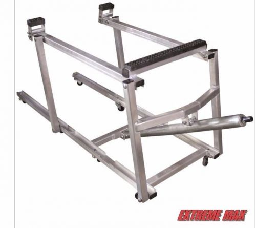 Extreme max pro aluminum snowmobile lift w/ wheels ***completely useless junk***