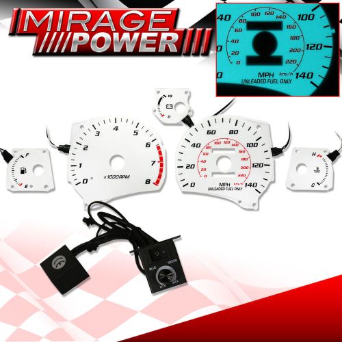 92-96 toyota mr2 na white face indiglo reverse glow jdm racing upgrade cluster